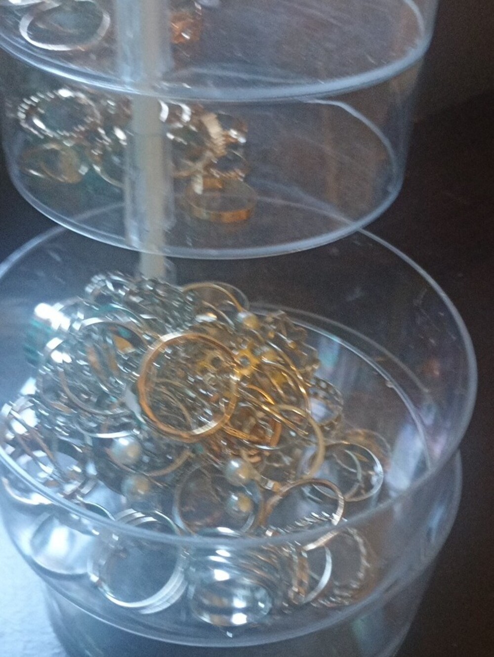 Stackable Rings - Gold Finish Women's - Picture 3 of 3